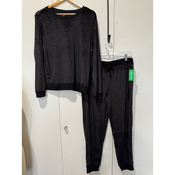 Women's Honeydew Intimates velour Lounge Set Size L Black - Picture 1 of 12